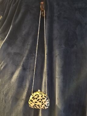 SB Black Handbag with Tan/Gold Trim